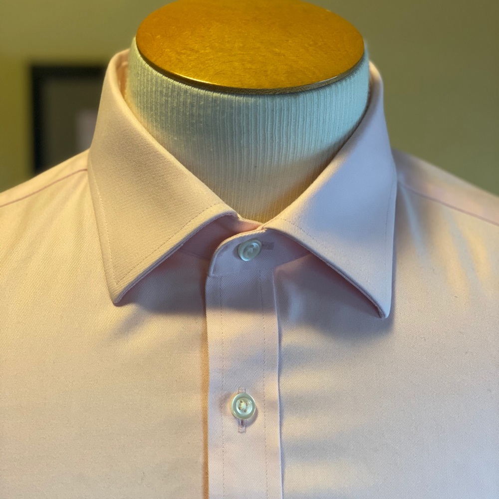 TM Lewin Pink French cuff dress shirt Sz 18